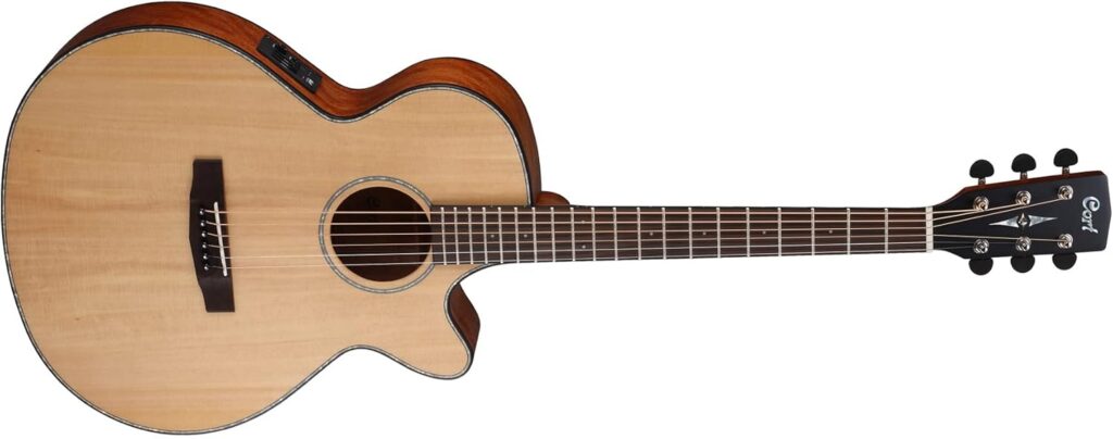 Cort SFX-E - Guitarra acústica (calibre de cuerdas .012-.053, madera satinado guitarrasacusticaselectricas.com