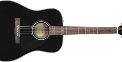 Fender CD-60 Dreadnought V3 DS Guitarra Acústica, Diapasón de Nogal, Negro modelo guitarrasacusticaselectricas.com